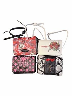 NWT Ed Hardy Y2K Micro Crossbody Bag Wallet On Chain ~ CHOOSE ONE